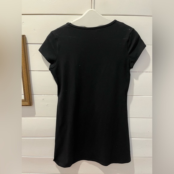 Message Factory – Black Graphic Tunic Tee (Size M) - Picture 7 of 8